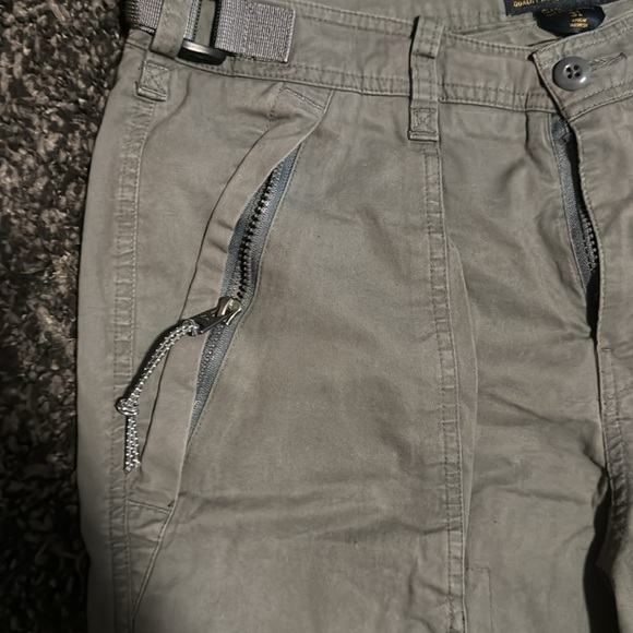 Abercrombie and Fitch men’s paratrooper shorts cargo zip pocket grey 31 - Picture 4 of 5